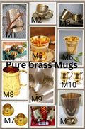 Handcrafted Pure Brass Engraved Mug – M1