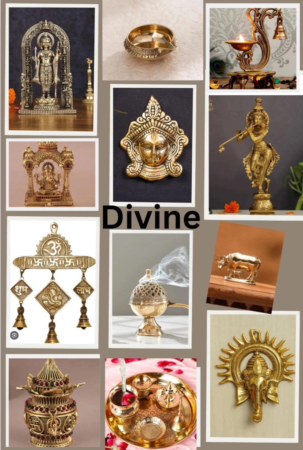 Divine Brass Idols and Pooja Essentials – Price on Request