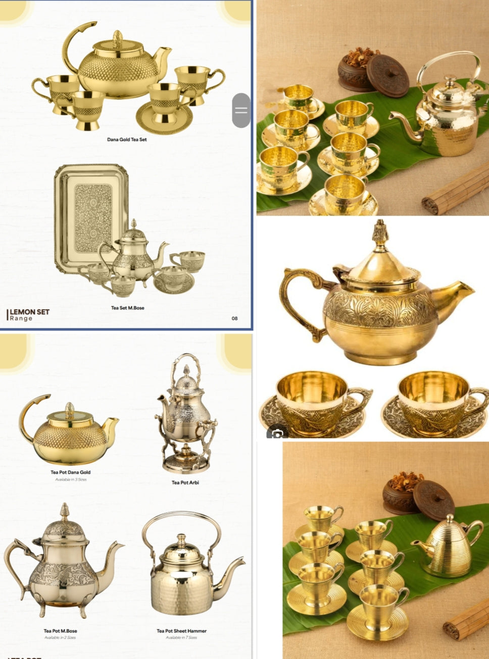 Handcrafted Brass Teapots and Tea Sets – Price on Request