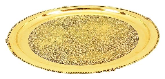 Premium Etched Brass Dinner Set – 51 Piece Luxury Set
