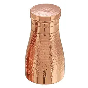 Premium Copper Bedside Water Jar Set with 2 Glasses